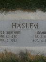Record image of Alice Ellen Haslem (born Southam)