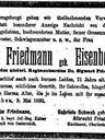 Record image of Louise Luise Friedmann (born Eisenberger)