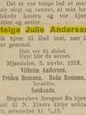 Record image of Helga Julie Andersen (o.s. Boman)