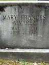Record image of Mary Frances Alvarez (born Wissinger)