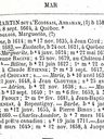 Record image of Madeleine Froget dit Despatis, dit l'Ecossais (born Martin)