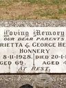 Record image of Henrietta Honnery (born Parker)