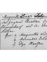 Record image of Margaretha Louise Sommer (born Johannsen)
