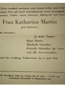 Record image of Katharina Martin (born Schamber)