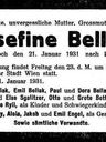 Record image of Josephine Bellak (geb. Engel)