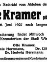 Record image of Hildegard Kramer (geb. Hermann)