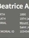 Record image of Beatrice Alberta Beck (born Scott)