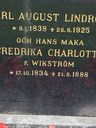 Record image of Fredrika Charlotta Lindroos (o.s. Wikström)