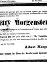 Record image of Ester Netty Morgenstern (o.s. Stein)