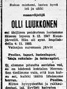 Record image of Olli Ollinpoika Tuntematon