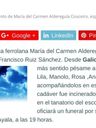 Record image of María del Carmen Ruiz Sánchez (born Aldereguía Couceiro)