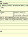 Record image of Joannes / Johannes (Jan) Michels