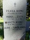 Record image of Aune Eliisa Komu (born Savolainen)