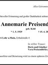 Record image of Annemarie Preisendörfer (geb. Kohl)