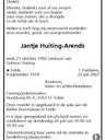 Record image of Jantje Huiting (geboren Arends)