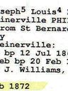 Record image of Marie Philomena Tremblay (born Leduc)