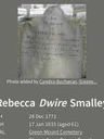 Record image of Rebecca Smalley (born Wise)