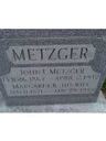 Record image of Margaret Kauffman "Maggie" Metzger (born Shultz)