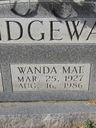 Record image of Wanda Mae Ridgeway (born Howard)