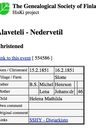 Record image of Helena Matilda Mickelsdotter Bäck (o.s. Slotte)