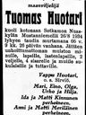 Record image of Tuomas Tuomaanpoika Huotari