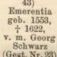 Record image of Emerentia Schwarz (born Smiterlow)