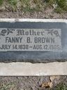 Record image of Fanny Brown (born Baldwin)