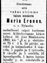 Record image of Maria Jaakontytär Eronen (o.s. Nylander)