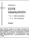 Record image of Ester Antintytär Hämäläinen