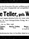 Record image of Julie Teller (geb. Weiss)