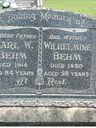 Record image of Wilhelmine Regina Christine Karoline Behm (born Knaak)