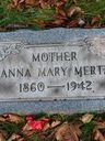 Record image of Anna "Annie" Mary Mertz (geb. Born)