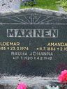 Record image of Ulla Manuntytär Mäkinen (born Nieminen)
