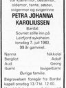 Record image of Johanna Ekelund (born Bosdotter)