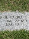 Record image of Carrie L Brown (born Barbee)