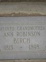 Record image of Ann Birch (born Robinson)