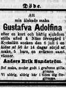 Record image of Gustava Adolfina Sundström (o.s. Strömberg)