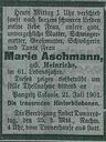 Record image of Marie Aschmann (geb. Heinrichs)