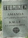 Record image of Amanda Maria Tuominen (born Eskolin)