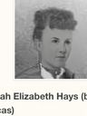 Record image of Sarah Elizabeth Hays (born Lucas)