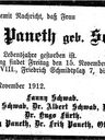 Record image of Sofie Paneth (born Schwab)