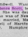 Record image of Prudence Bidwell (born Scott)