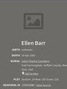 Record image of Ellen Barr (født O'Donnell)