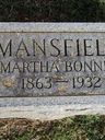 Record image of Martha Ann Mansfield (born Bonner)