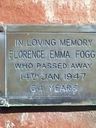 Record image of Florence Emma Fogg* (born Adams)