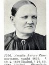Record image of Amalia Aurora Dahlström (born Zimmerman)