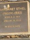 Record image of Margaret Ethel (Teddy) Lees (born McIntyre)