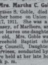 Record image of Martha Goble (born Chasey)