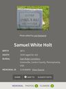 Record image of Samuel White Holt