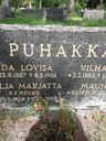Record image of Ida Loviisa Mikontytär Puhakka (born Pöntinen)